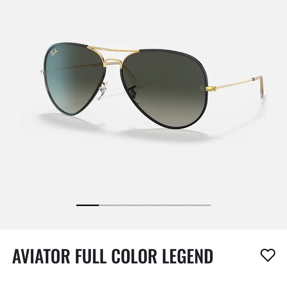 Black and Gold Ray-Ban Aviators